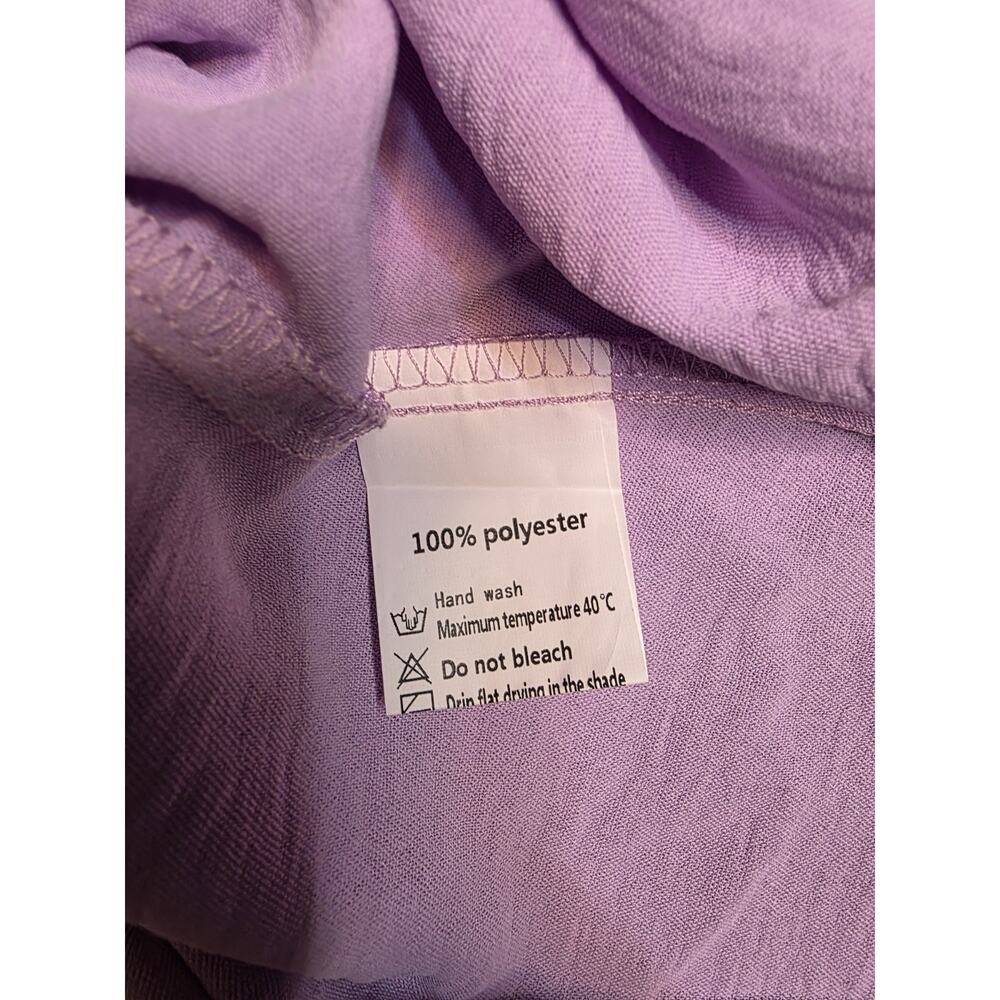 DEEPSELF Womens Size S Lavender Purple Maxi Dress Open Back Front Slit NWT - Picture 7 of 8